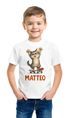 Kinder T-Shirt Katze mit Name – personalisiertes Shirt für Jungen – Lustiges Skateboard-Motiv – Geschenk zum Geburtstag oder Schule Moonworks®preview
