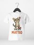 Kinder T-Shirt Katze mit Name – personalisiertes Shirt für Jungen – Lustiges Skateboard-Motiv – Geschenk zum Geburtstag oder Schule Moonworks®preview