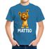 Kinder T-Shirt Löwe mit Name – personalisiertes Shirt für Jungen – Tiermotiv bedruckt – Geschenk zur Einschulung oder Geburtstag Moonworks®preview