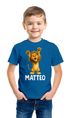 Kinder T-Shirt Löwe mit Name – personalisiertes Shirt für Jungen – Tiermotiv bedruckt – Geschenk zur Einschulung oder Geburtstag Moonworks®preview
