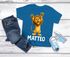 Kinder T-Shirt Löwe mit Name – personalisiertes Shirt für Jungen – Tiermotiv bedruckt – Geschenk zur Einschulung oder Geburtstag Moonworks®preview