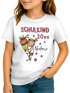Kinder T-Shirt Mächen Schulanfang {style_variation_string} Jahreszahl Einschulungsshirt mit Strichzeichnung Name Jahreszahl personalisiert Geschenkidee Schulstart 2026 Erste Klasse SpecialMe®preview