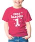 Kinder T-Shirt Mädchen Aufdruck erstklassig Zahl 1 Sterne Geschenk zur Einschulung 2025 Schulanfang Moonworks®preview