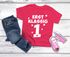 Kinder T-Shirt Mädchen Aufdruck erstklassig Zahl 1 Sterne Geschenk zur Einschulung 2025 Schulanfang Moonworks®preview