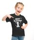 Kinder T-Shirt Mädchen Aufdruck erstklassig  Zahl 1 Sterne Geschenk zur Einschulung Schulanfang Moonworks®preview