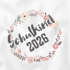 Kinder T-Shirt Mädchen Aufdruck Schulkind 2026 Blumenranken Bordüre Blüten Geschenk zur Einschulung 2026 Schulanfang Moonworks®preview