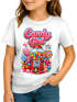 Kinder T-Shirt Mädchen - Candy Girl Retro - Kostümidee Last Minute Verkleidung Spruch lustig Geschenke für Mädchen Moonworks®preview