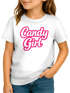 Kinder T-Shirt Mädchen - Candygirl Schriftzug - Kostümidee Last Minute Verkleidung Spruch lustig Geschenkidee Moonworks®preview