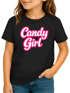 Kinder T-Shirt Mädchen - Candygirl Schriftzug - Kostümidee Last Minute Verkleidung Spruch lustig Geschenkidee Moonworks®preview