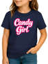 Kinder T-Shirt Mädchen - Candygirl Schriftzug - Kostümidee Last Minute Verkleidung Spruch lustig Geschenkidee Moonworks®preview
