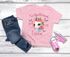 Kinder T-Shirt Mädchen Einhorn Schulanfang 2025 Schulkind personalisiert mit Wunschname und Jahreszahl SpecialMe®preview