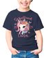 Kinder T-Shirt Mädchen Einhorn Schulanfang 2025 Schulkind personalisiert mit Wunschname und Jahreszahl SpecialMe®preview