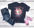 Kinder T-Shirt Mädchen Einhorn Schulanfang 2025 Schulkind personalisiert mit Wunschname und Jahreszahl SpecialMe®preview