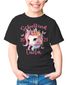 Kinder T-Shirt Mädchen Einhorn Schulanfang 2025 Schulkind personalisiert mit Wunschname und Jahreszahl SpecialMe®preview