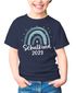 Kinder T-Shirt Mädchen Einschulung 2025 Schulkind 2023 Regenbogen Aufdruck Geschenk Schulanfang Moonworks®preview