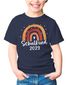 Kinder T-Shirt Mädchen Einschulung 2025 Schulkind 2023 Regenbogen Aufdruck Geschenk Schulanfang Moonworks®preview
