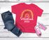 Kinder T-Shirt Mädchen Einschulung 2025 Schulkind 2023 Regenbogen Aufdruck Geschenk Schulanfang Moonworks®preview