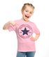 Kinder T-Shirt Mädchen Einschulung 2025 Schulkind Stern Schriftzug Erstklassig Geschenk Schulanfang Moonworks®preview