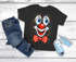 Kinder T Shirt Mädchen Fasching - Clown Gesicht - Karneval Printshirt Kostümidee DIY Last Minute Verkleidung Moonworks®preview