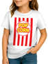 Kinder T Shirt Mädchen Fasching - Popcorn Kino - Karneval Printshirt Kostümidee DIY Verkleidung Moonworks®preview