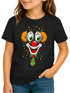 Kinder T Shirt Mädchen Fasching - Zirkus Clown Aufdruck- Karneval Printshirt Kostümidee DIY Last Minute Verkleidung Moonworks®preview