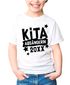 Kinder T-Shirt Mädchen Kita Abgängerin personalisiert mit Jahreszahl Abschied Kindergarten Geschenk Schulanfang 2025 Moonworks®preview