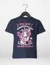 Kinder T-Shirt Mädchen mit Einhorn Motiv und Spruch Bye Bye Kindergarten, ich glitzer jetzt in der Schule Geschenk zur Einschulung 2025 Schulanfang Moonworks®preview