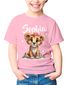 Kinder T-Shirt Mädchen Name kleiner Löwe Tiermotiv personalisiert Namensgeschenke SpecialMe®preview