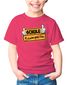 Kinder T-Shirt Mädchen Parodie Ortsschild Schule Kindergarten Geschenk zur Einschulung 2025 Schulanfang Moonworks®preview