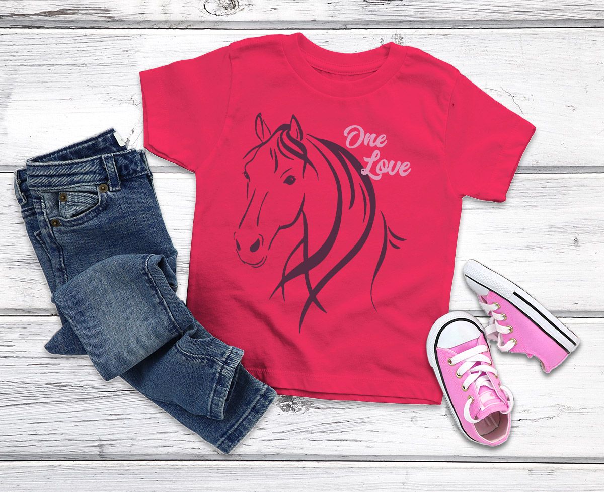 Mädchen T-Shirt Kinder Pferdeliebhaber eBay Geschenk Pferde-Motiv | für Reiten Mädchen