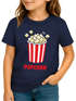 Kinder T-Shirt Mädchen - Popcorneimer Kino Kahrmarkt Zirkus - Kostümidee Last Minute Verkleidung Spruch lustig Geschenke Mädchen Moonworks®preview