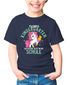 Kinder T-Shirt Mädchen Schulkind Tschüss Kindergarten ich glitzer jetzt in der Schule Einhorn Geschenk zur Einschulung 2025 Moonworks®preview
