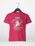 Kinder T-Shirt Mädchen Schulkind Tschüss Kindergarten ich glitzer jetzt in der Schule Einhorn Geschenk zur Einschulung 2025 Moonworks®preview