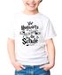 Kinder T-Shirt Mädchen Vor muss ich erstmal zur Schule Geschenk zur Einschulung 2025 Schulanfang Moonworks®preview