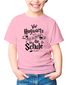 Kinder T-Shirt Mädchen Vor muss ich erstmal zur Schule Geschenk zur Einschulung Schulanfang Moonworks®preview