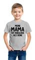 Kinder T-Shirt  Meine Mama ist hübscher als deine Spruch lustig Geschenk für Jungen Moonworks®preview