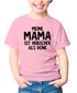 Kinder T-Shirt  Meine Mama ist hübscher als deine Spruch lustig Geschenk für Mädchen Moonworks®preview