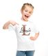 Kinder T-Shirt Name personalisiert Initiale Anfangsbuchstabe Kupferoptik Namensgeschenke Mädchen SpecialMe®preview