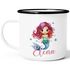 Kinder-Tasse Emaille personalisiert mit Namen Meerjungfrau Marmaid individuelle Geschenke für Mädchen SpecialMe®preview