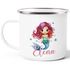Kinder-Tasse Emaille personalisiert mit Namen Meerjungfrau Marmaid individuelle Geschenke für Mädchen SpecialMe®preview