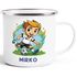 Kinder-Tasse Emaille personalisiert Wunschname Fußball Sport Geschenk Jungen Mädchen SpecialMe®preview