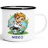 Kinder-Tasse Emaille personalisiert Wunschname Fußball Sport Geschenk Jungen Mädchen SpecialMe®preview