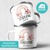 Kinder-Tasse Emaille Regenbogen Einschulung personalisiert Namenstasse Schulkind 2025 individuelle Geschenke erste Klasse SpecialMe®preview