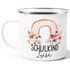 Kinder-Tasse Emaille Regenbogen Einschulung personalisiert Namenstasse Schulkind 2025 individuelle Geschenke erste Klasse SpecialMe®preview