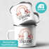 Kinder-Tasse Emaille Regenbogen Einschulung personalisiert Namenstasse Schulkind 2026 individuelle Geschenke erste Klasse SpecialMe®preview