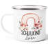 Kinder-Tasse Emaille Regenbogen Einschulung personalisiert Namenstasse Schulkind 2026 individuelle Geschenke erste Klasse SpecialMe®preview
