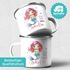 Kinder-Tasse Emaille Schulkind 2025 Einschulung personalisiert mit Jahr und Name Namenstasse individuelle Geschenke SpecialMe®preview