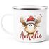 Kinder-Tasse Emaille Weihnachten Motivtasse Rentier Elch Kuh personalisiert mit Namen Namenstasse individuelle Geschenke SpecialMe®preview