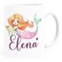Kinder-Tasse Kunststoff Meerjungfrau Prinzessin personalisiert mit Name Geschenk  Mädchen SpecialMe®preview
