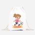 Kinder Turnbeutel Fußball Design Comicstil personalisierte Geschenke Mädchen Lieblingshobby Sport MoonWorks®preview